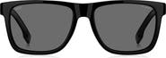BOSS 57mm Polarized Square Sunglasses