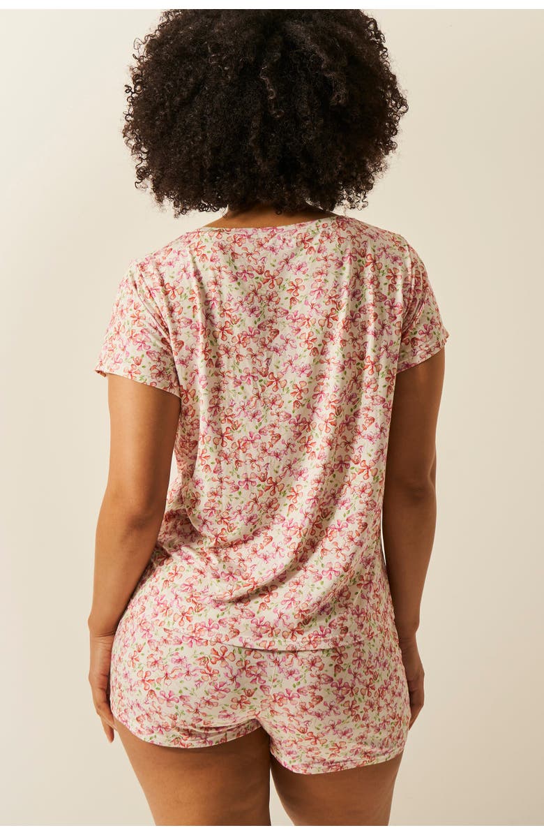 Stripe & Stare T-Shirt & Bed Short Set, Alternate, color,