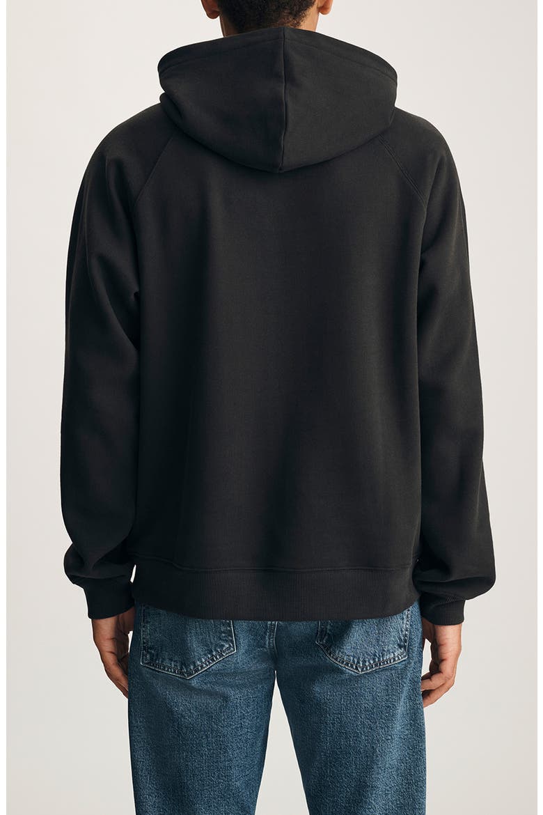 Relaxed Fit Cotton Hoodie, Alternate, color, BLACK