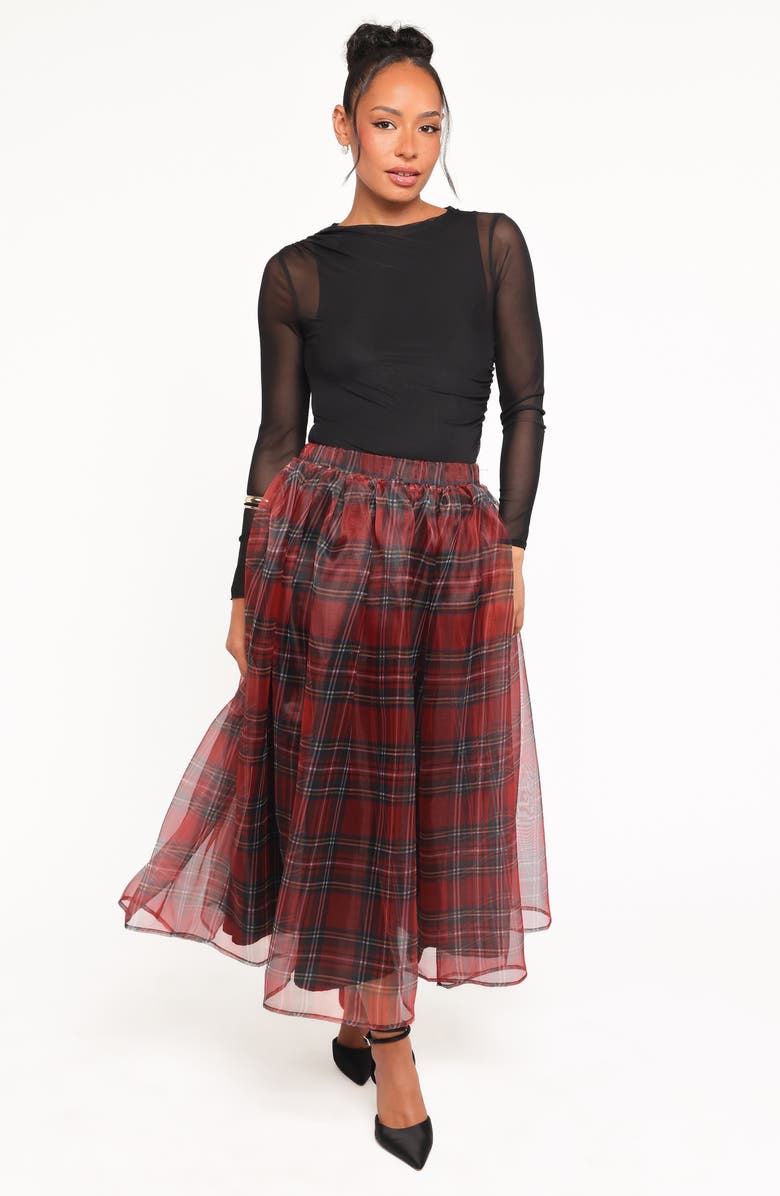Petal
Pup Bonita Plaid A-Line Midi Skirt, Alternate, color, Red Plaid