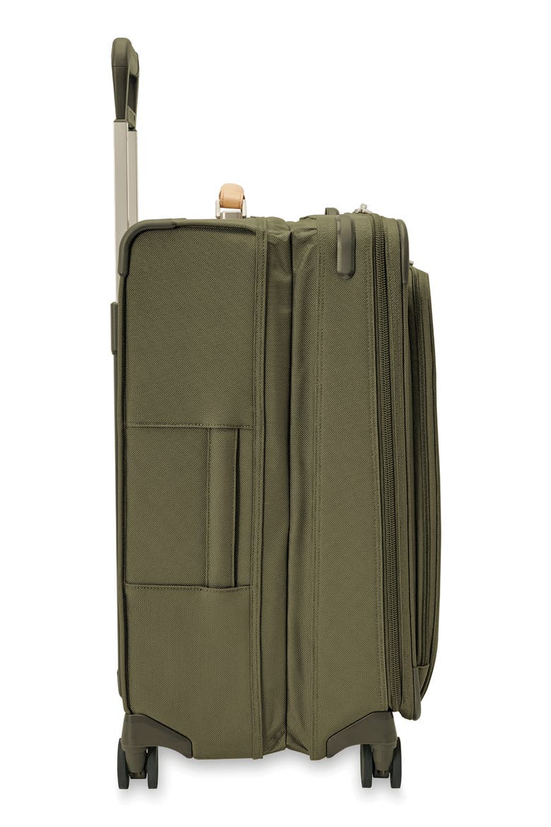 Baseline 26-Inch Medium Expandable Spinner Suitcase, Alternate, color, OLIVE