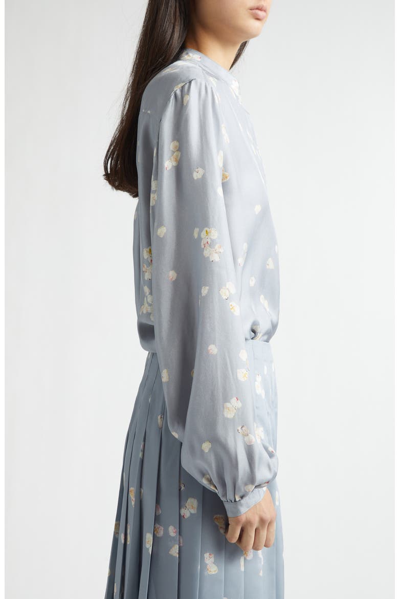 Magee Silk Shirt, Alternate, color, 416067 STORM ALLOVER PETALS