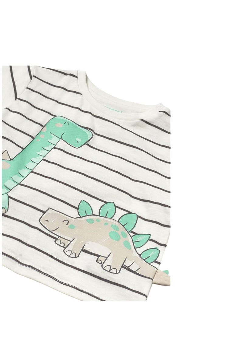 Mayoral Striped Dinosaur T-Shirt, Alternate, color, 