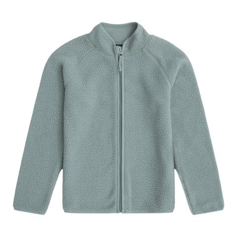 Childrens/Kids Borg Raglan Full Zip Fleece Jacket