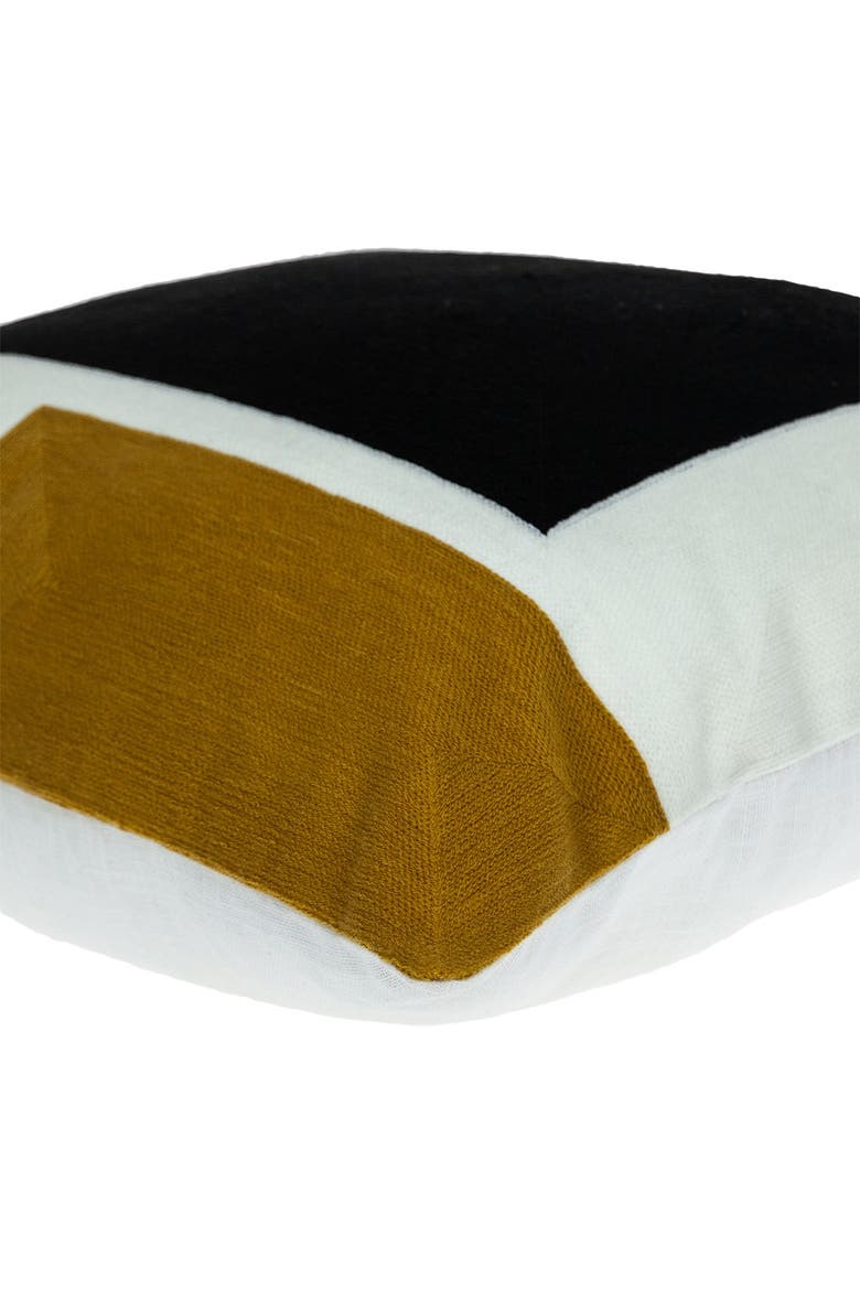Scalic Black Throw Pillow, Alternate, color, BLACK