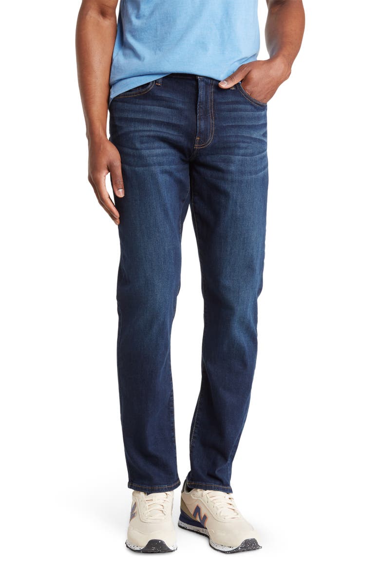 410 Athletic Straight Jeans, Main, color, LB DEEP WATER
