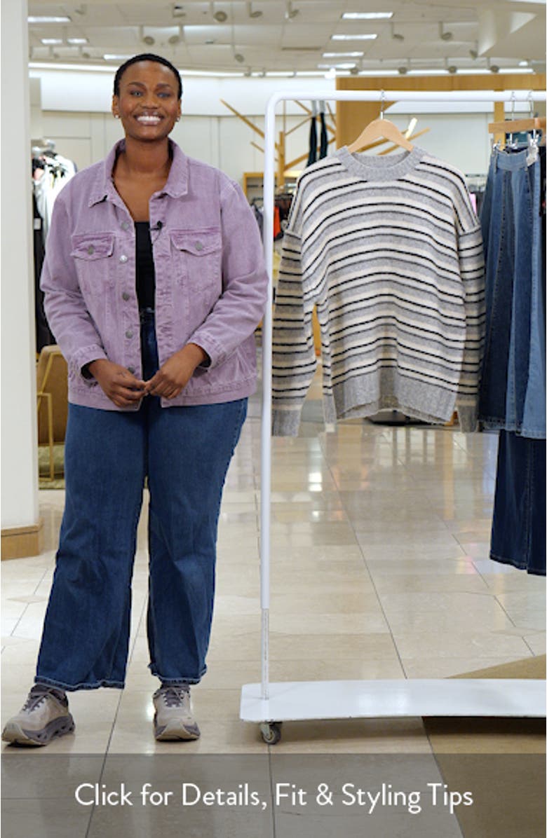 Hanna Crewneck Stripe Sweater, sales video thumbnail