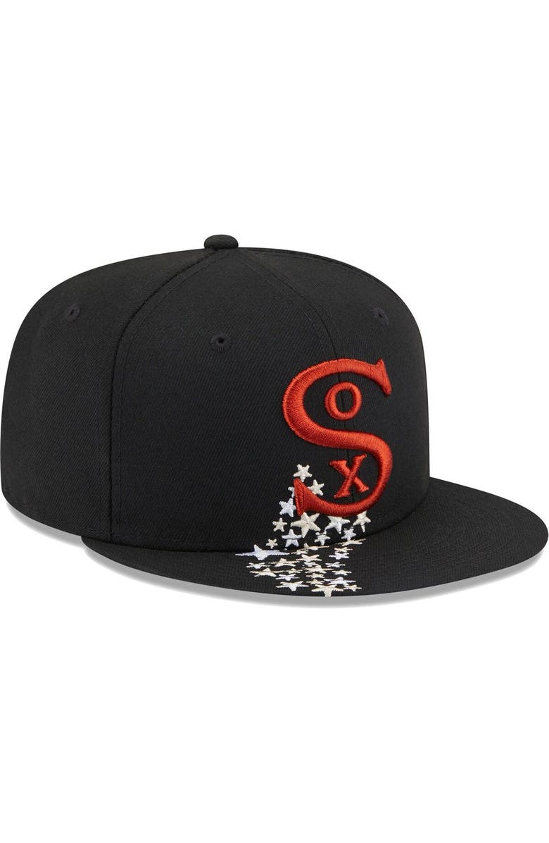 New Era Men's New Era Black Chicago White Sox Meteor 59FIFTY Fitted Hat, Alternate, color, Black