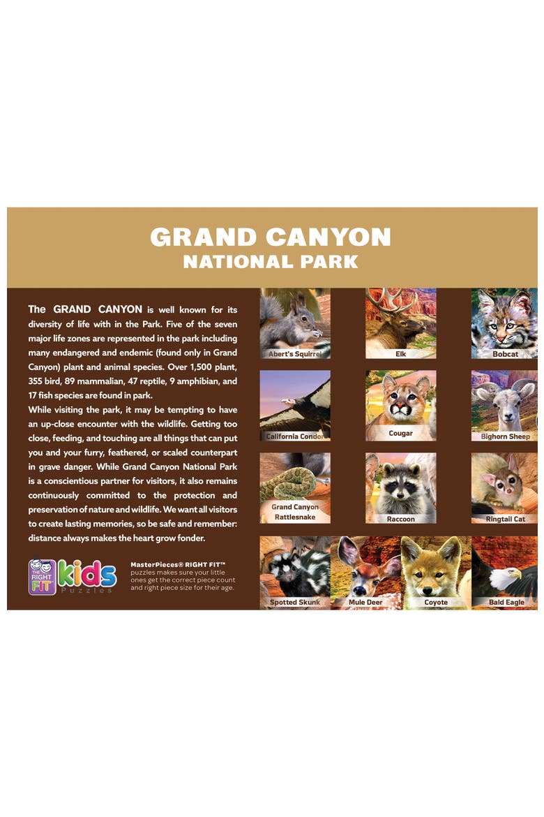 Wildlife of Grand Canyon 100pc Puzzle, Alternate, color, Multicolor