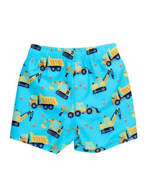 Ruggedbutts Toddler Boys Upf50+ Swim Trunks In Blue