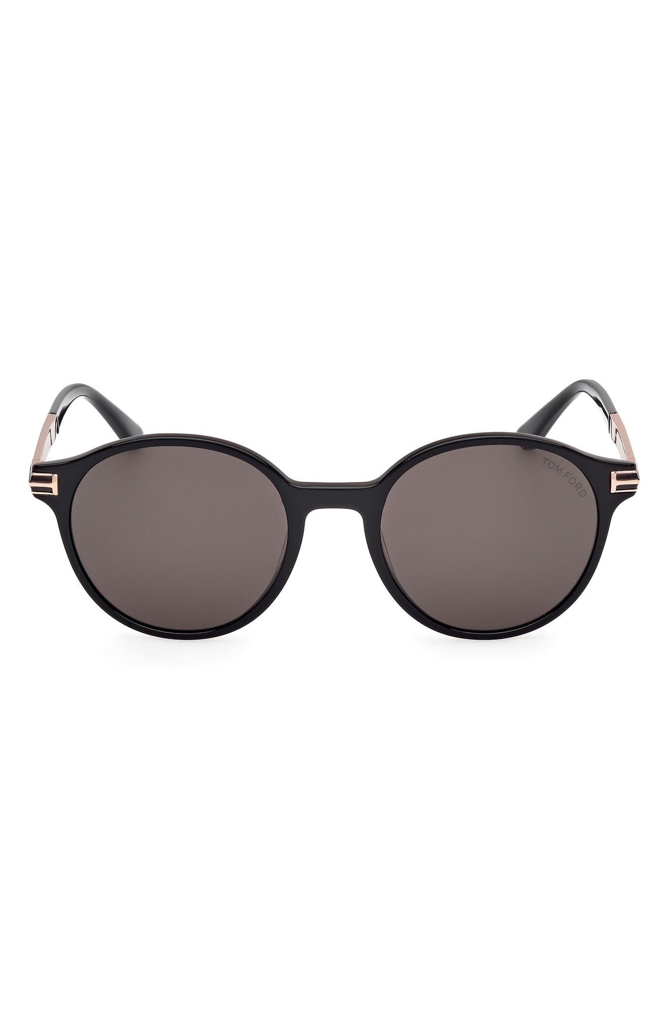 TOM FORD 52mm Round Sunglasses
