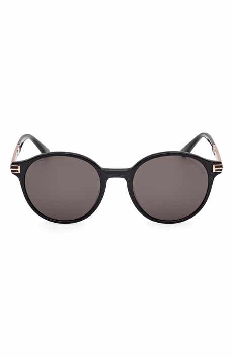 TOM FORD 52mm Round Sunglasses