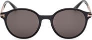 TOM FORD 52mm Round Sunglasses