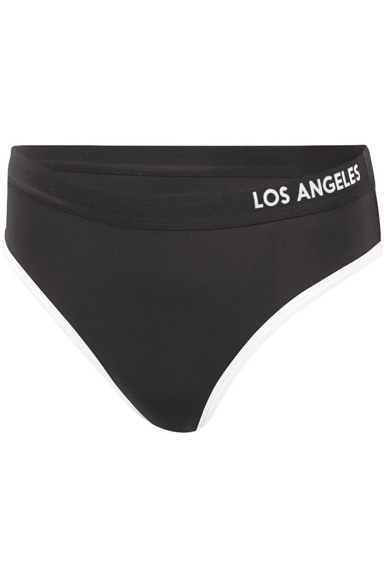 Women's G-III 4Her by Carl Banks Black Los Angeles Dodgers Southpaw Bikini Bottom, Alternate, color, Black