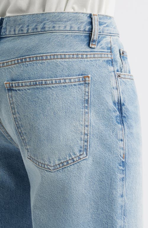Frame Relaxed Fit Straight Leg Jeans In Momentum Blue In Blue