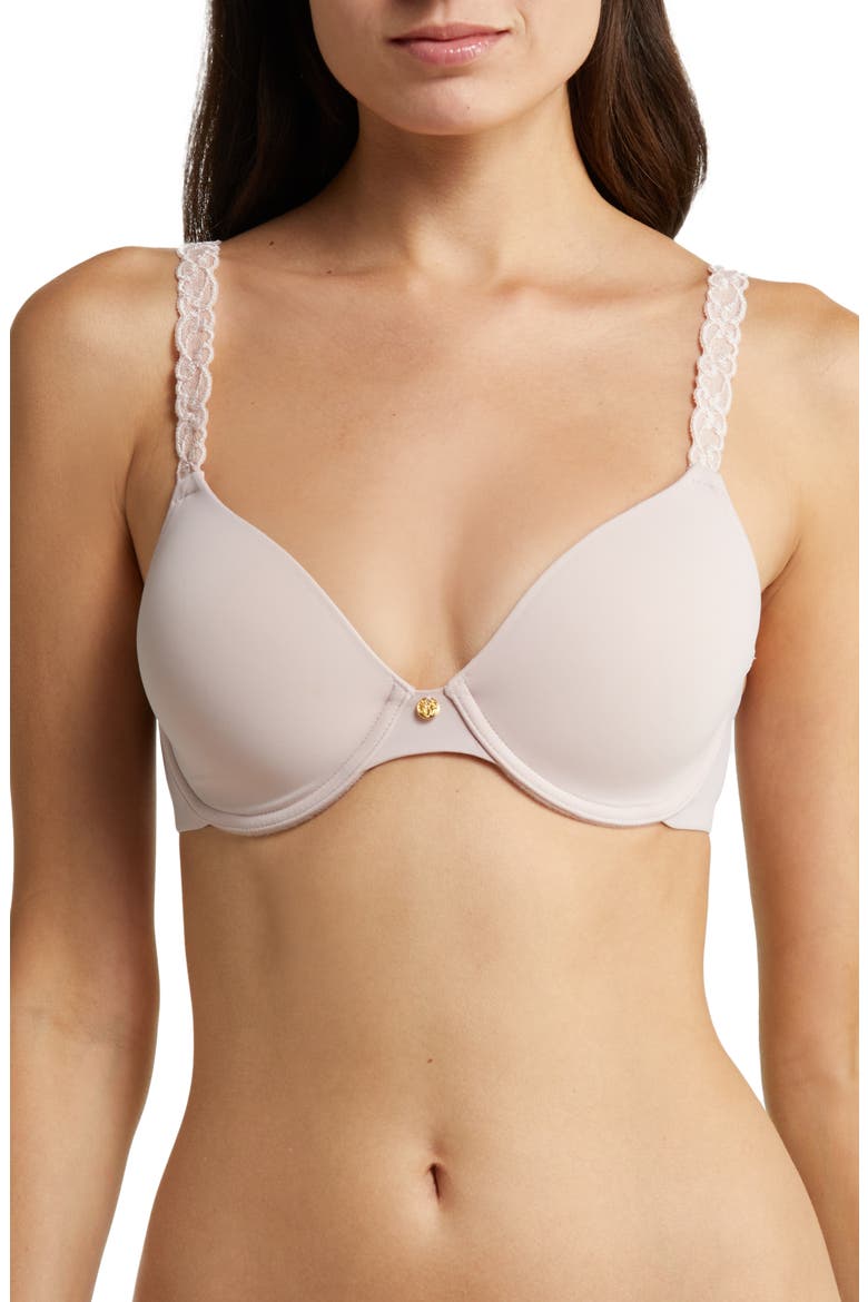 Pure Luxe Underwire T-Shirt Bra, Main, color, ROSE/ PEARL