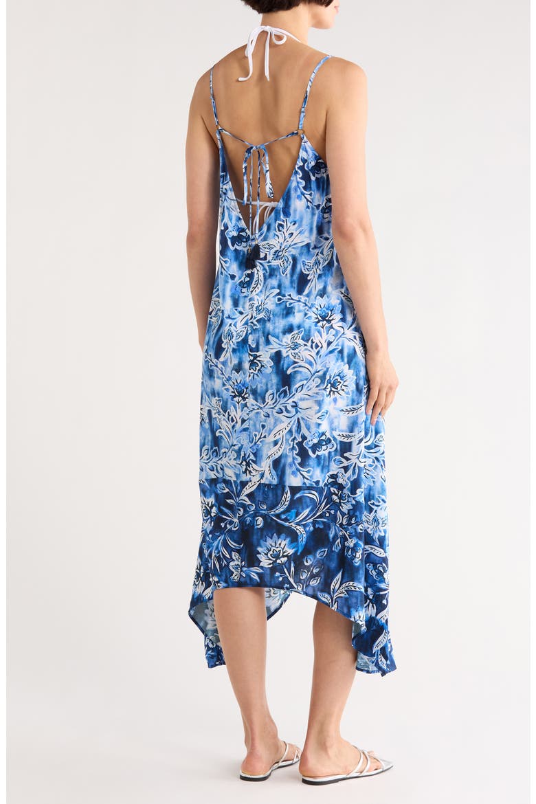 Maggie Scarf Dress Cover-Up, Alternate, color, CORNFLOWER