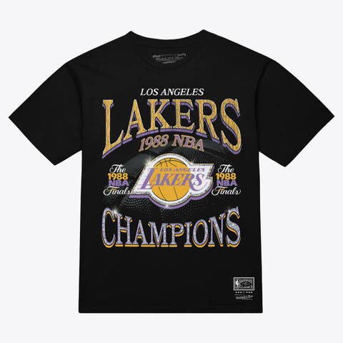 Men's Mitchell & Ness Black Los Angeles Lakers Champions Era T-Shirt