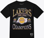 Mitchell & Ness Men's Mitchell & Ness Black Los Angeles Lakers Champions Era T-Shirt