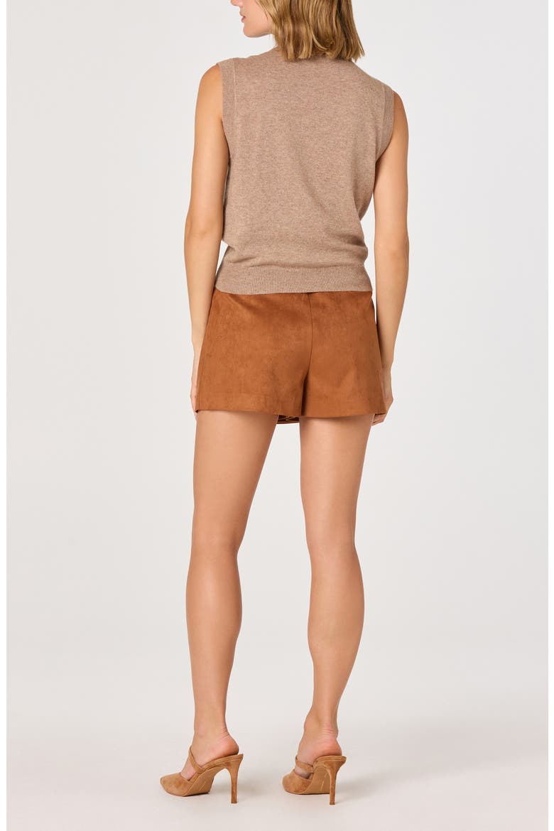 Scarf Tie Sleeveless Sweater, Alternate, color, NATURAL