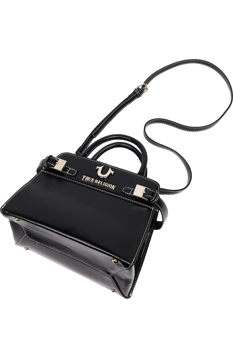 True Religion Buckle Tab Tote Bag, Alternate, color, Black