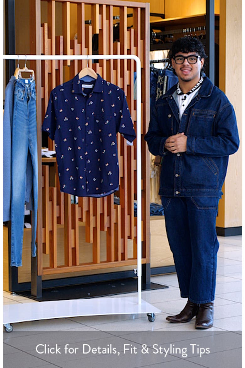 Nova Wave Merry Cocktails Holiday Print Short Sleeve Button-Up Shirt video