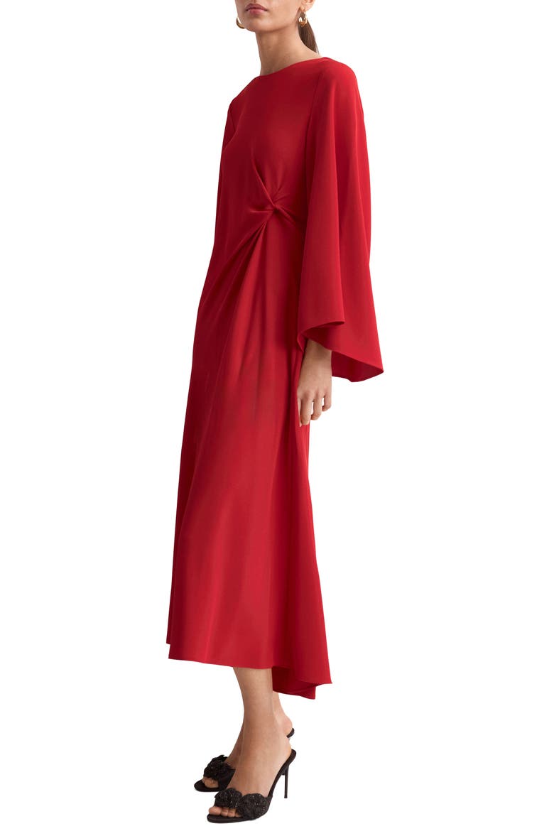 Side Twist Dress, Main, color, RED