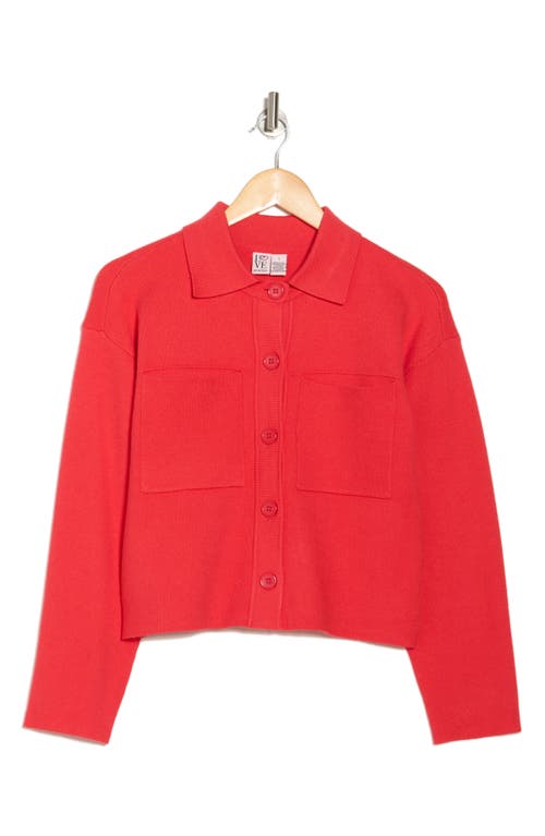Love By Design Kogan Collared Crop Sweater Jacket