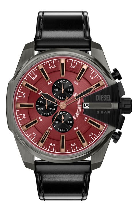 Mega Chief Gunmetal Chronograph Watch, 48mm