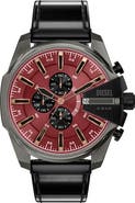 DIESEL® Mega Chief Gunmetal Chronograph Watch, 48mm