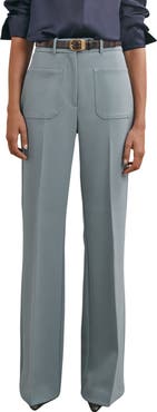 Reiss Priya Patch Pocket Wide Leg Pants