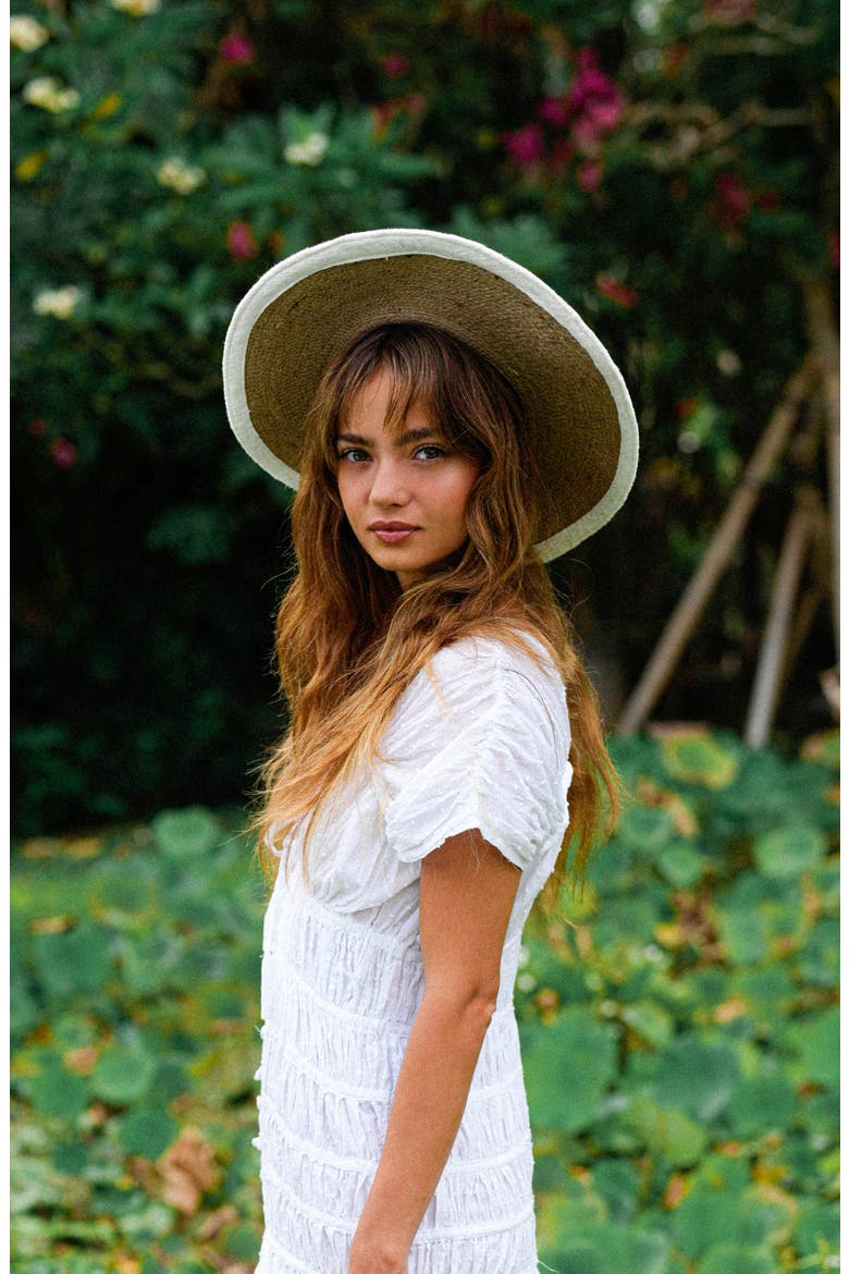 The Loretta Linen Jute Hat, Alternate, color, Beige