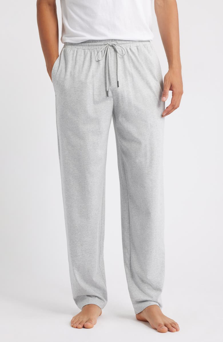 Nordstrom Cotton & Tencel<sup>®</sup> Modal Lounge Pants, Main, color, Grey Heather