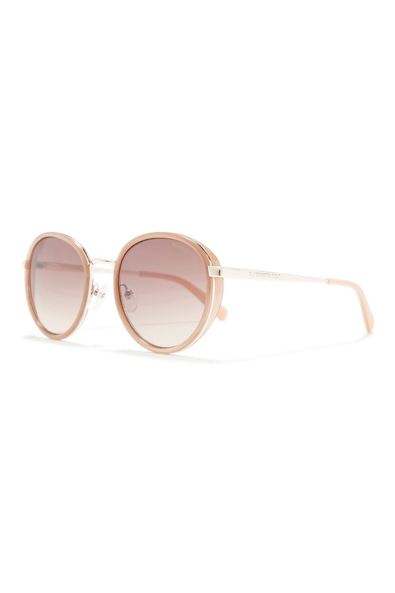 53mm Round Sunglasses, Alternate, color, SHINY PINK / GRADIENT BROWN