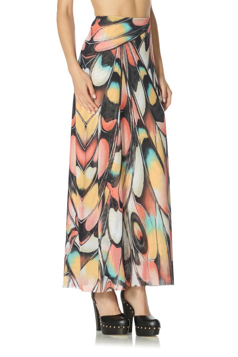 Sera Ankle Length Skirt, Alternate, color, BRANDY BUTTERFLY