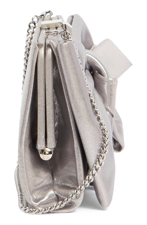 Stuart Weitzman The Vip Loveknot Clutch In Silver