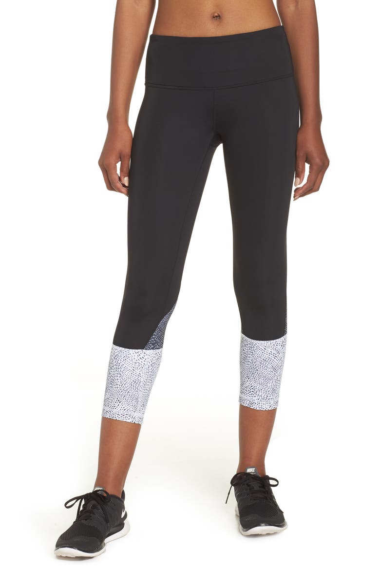 Constellation Print Crop Leggings, Main, color, BLACK DESERT PEARL PRINT
