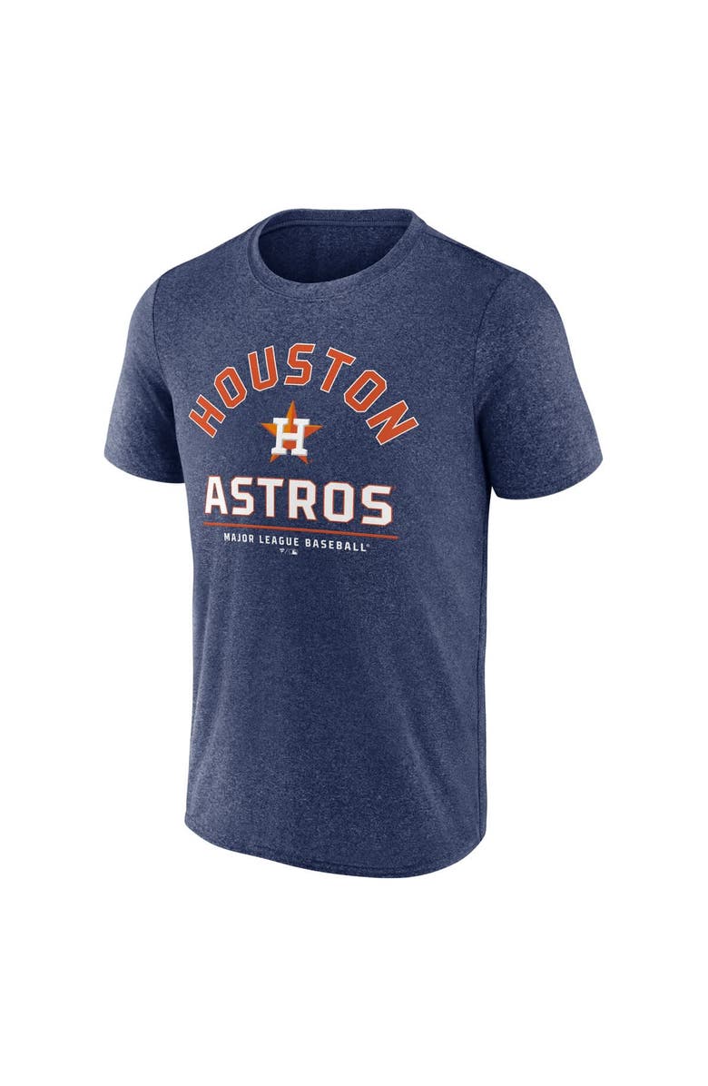 FANATICS Men's Fanatics Heather Navy Houston Astros Front & Center T-Shirt, Alternate, color, Heather Navy