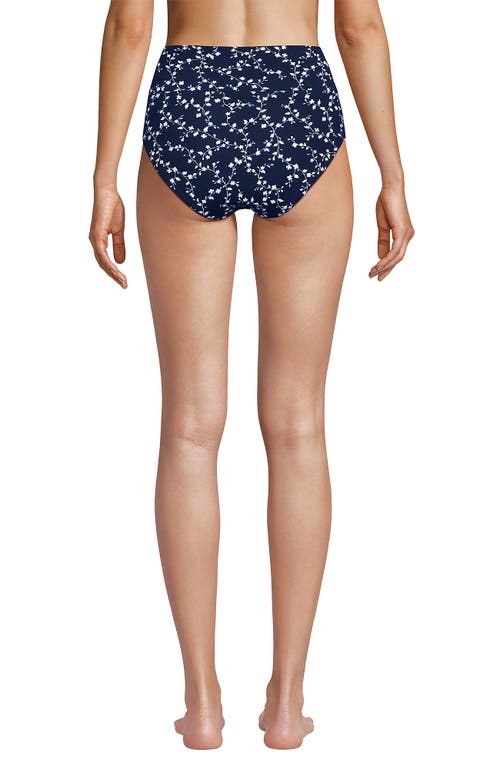 LANDS' END LANDS' END CHLORINE RESISTANT PINCHLESS HIGH WAISTED BIKINI BOTTOMS