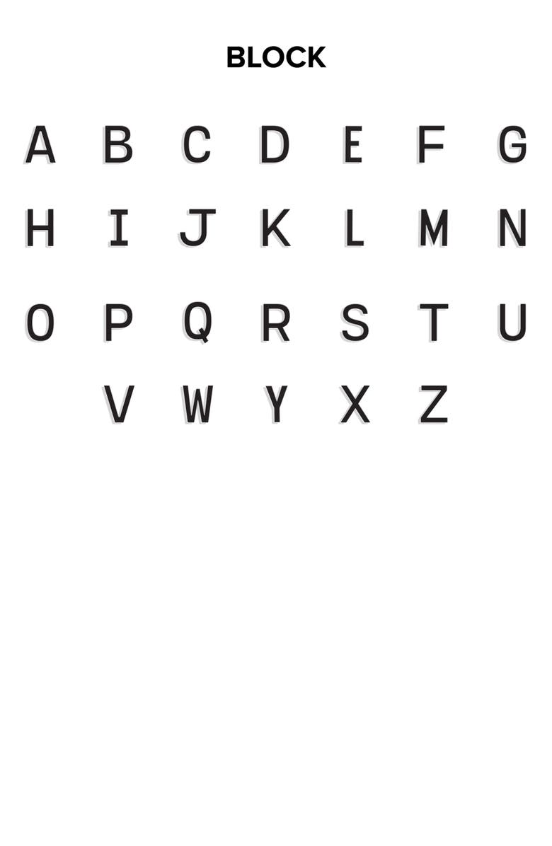 BaubleBar Beaded Custom Letter Necklace, Alternate, color, Purple