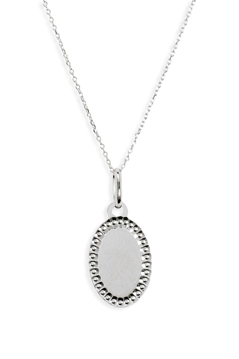 14K Gold Pendant Necklace (Nordstrom Exclusive), Main, color, 14K WHITE GOLD