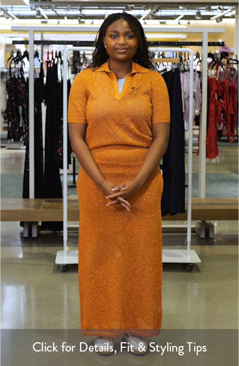 Maren Metallic Knit Sweater, sales video thumbnail