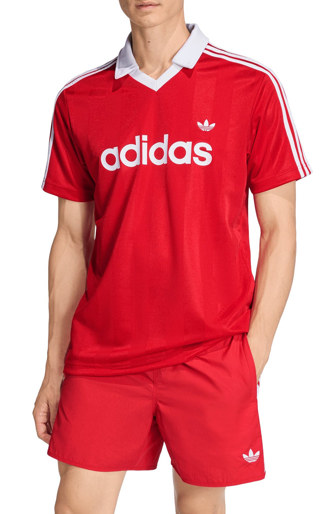Short Sleeve Stripe Soccer Jersey
