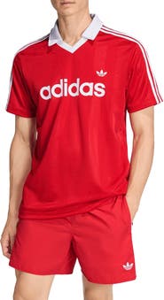 adidas Short Sleeve Stripe Soccer Jersey
