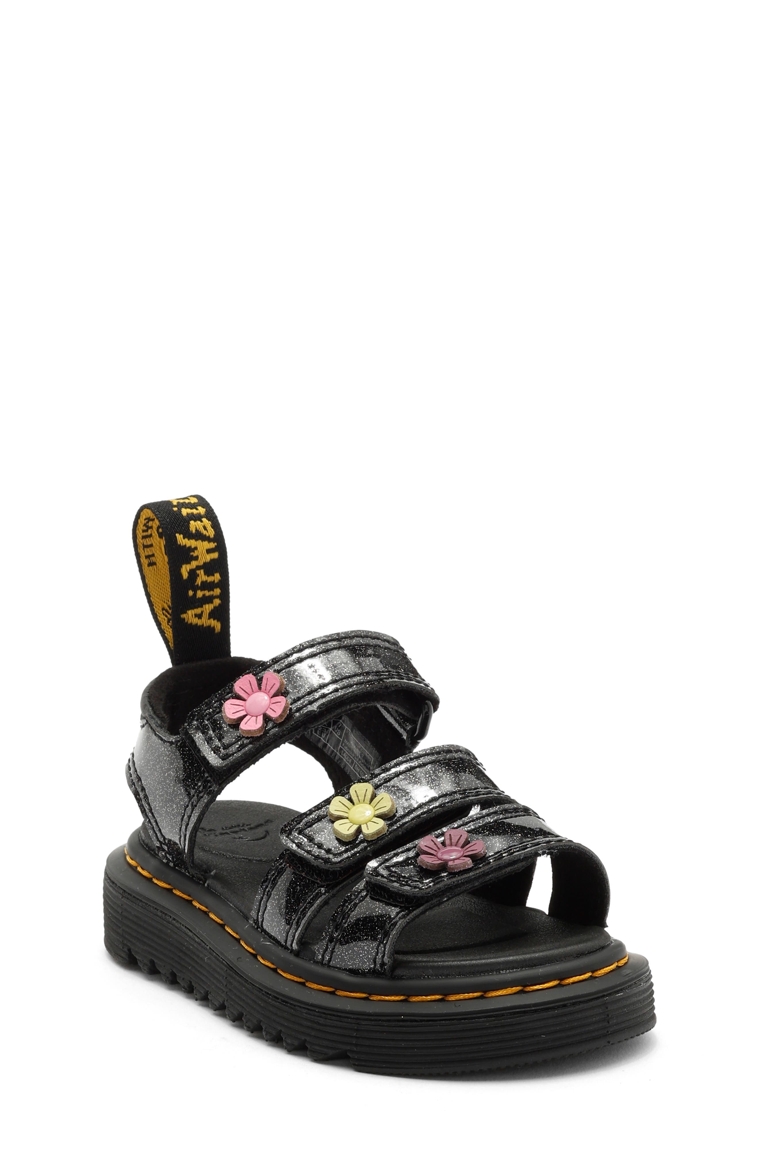 Dr. Martens Kids' Klaire Sandal, Main, color, Gradient Glitter