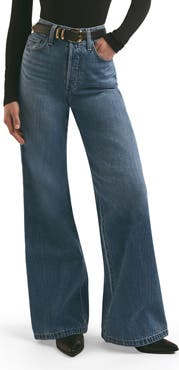 Favorite Daughter The Masha Shortie Superhigh Waist Wide Leg Jeans