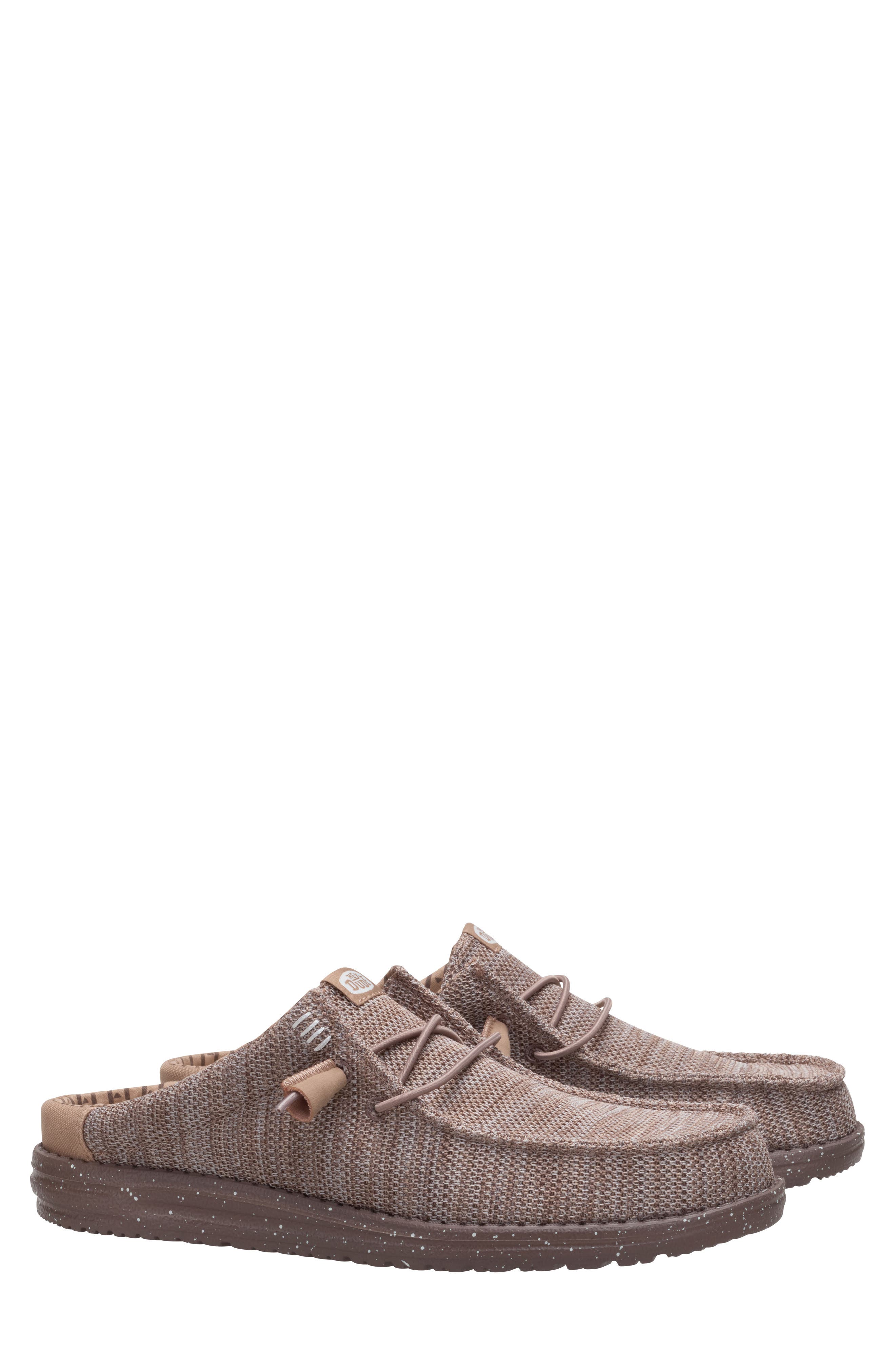 Hey Dude Wally Stretch Sox Slip-On, Alternate, color, Deep Taupe/ Chantrelle Tan