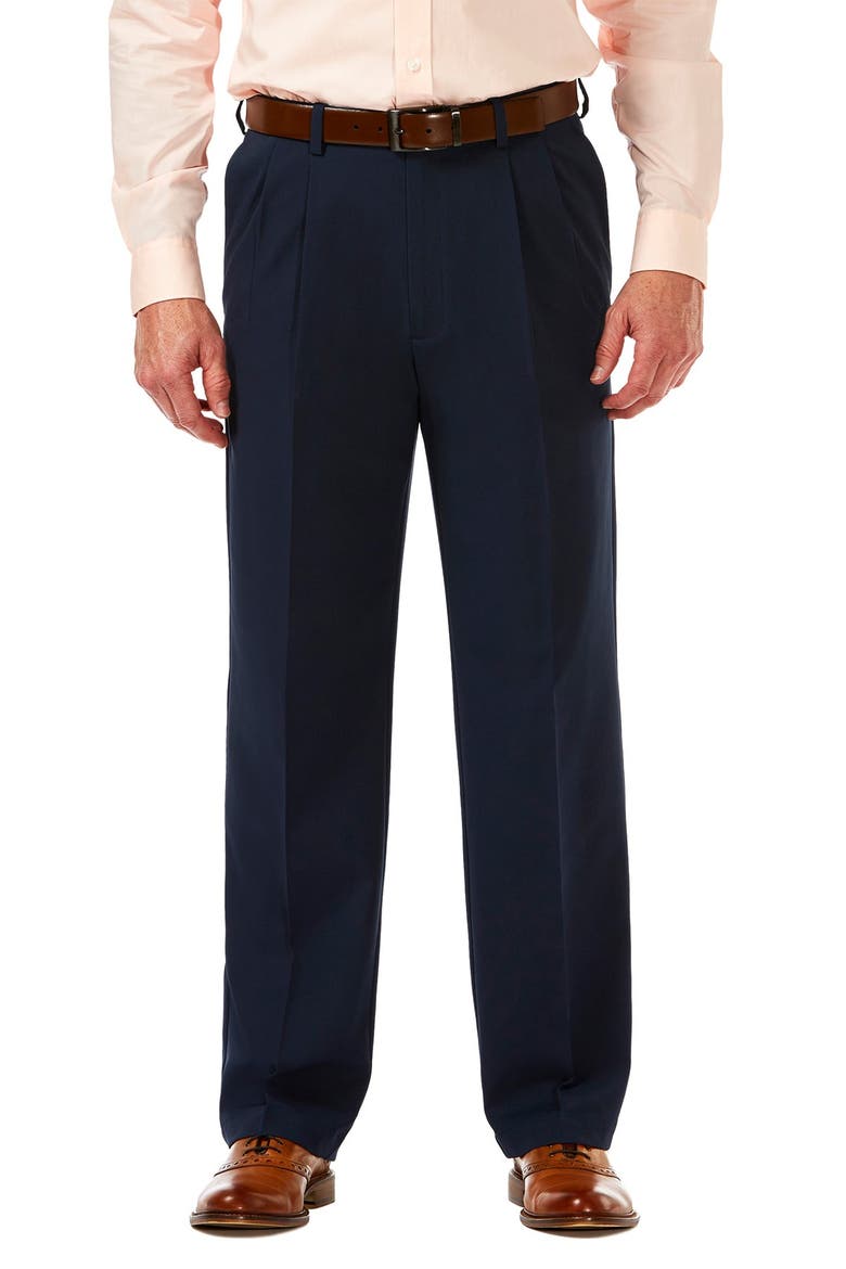Cool 18® PRO Classic Fit Flat Front Pant, Main, color, NAVY
