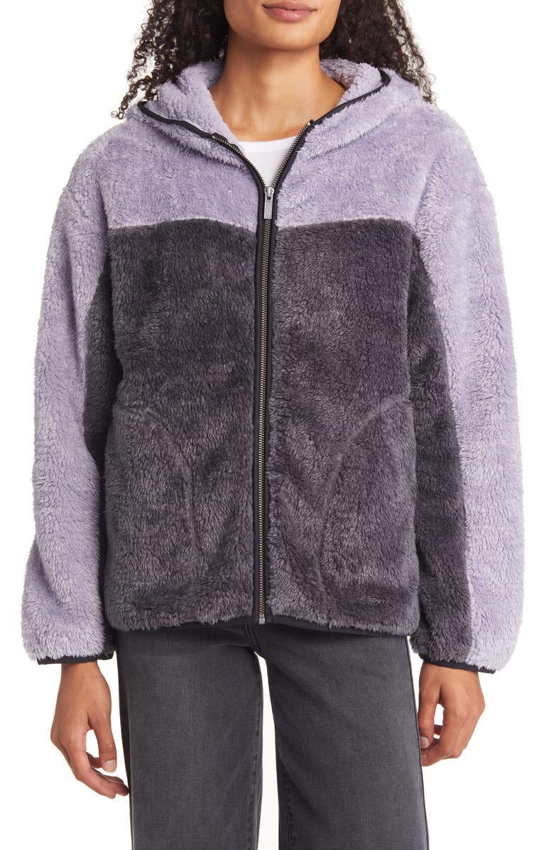 UGG<sup>®</sup> Sheila High Pile Fleece Hooded Jacket, Alternate, color,