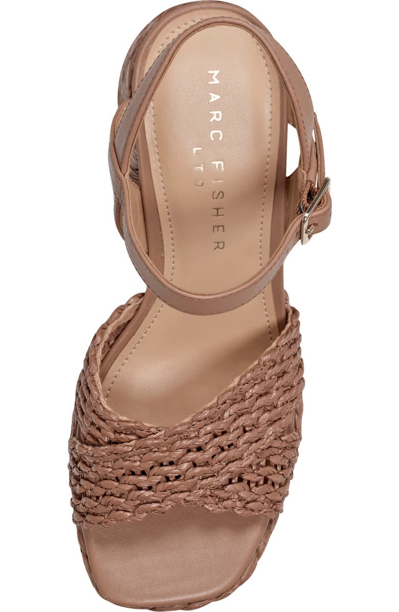 Marc Fisher LTD Juliey Ankle Strap Platform Sandal, Alternate, color, Medium Natural
